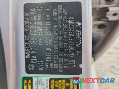 Zdjęcie 12 z 12 samochodu: 2008 KIA RIO BASE VIN:KNADE123186297320 - miniatura