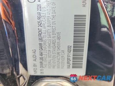 Zdjęcie 13 z 13 samochodu: 2015 AUDI S3 PRESTIGE VIN:WAUFFGFF1F1142032 - miniatura