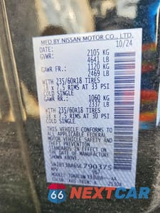 Zdjęcie 12 z 12 samochodu: 2025 NISSAN ROGUE SV VIN:5N1BT3BA6SC790375 - miniatura