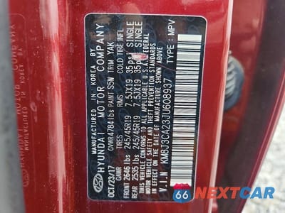 Zdjęcie 13 z 13 samochodu: 2018 HYUNDAI TUCSON LIMITED VIN:KM8J3CA23JU608937 - miniatura