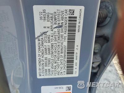 Zdjęcie 12 z 12 samochodu: 2022 HONDA CIVIC SPORT VIN:2HGFE2F56NH590297 - miniatura