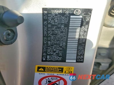 Zdjęcie 12 z 12 samochodu: 2014 LEXUS ES 300H VIN:JTHBW1GG0E2053324 - miniatura