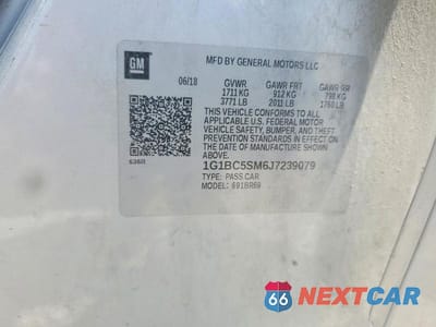 Zdjęcie 12 z 12 samochodu: 2018 CHEVROLET CRUZE LS VIN:1G1BC5SM6J7239079 - miniatura