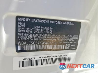 Zdjęcie 13 z 13 samochodu: 2019 BMW 540 I VIN:WBAJE5C57KWW01719 - miniatura