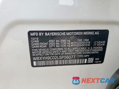 Zdjęcie 14 z 14 samochodu: 2020 BMW X2 SDRIVE28I VIN:WBXYH9C02L5P56077 - miniatura