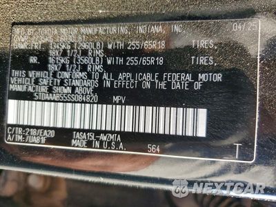 Zdjęcie 14 z 14 samochodu: 2025 TOYOTA GRAND HIGHLANDER XLE VIN:5TDAAAB55SS084820 - miniatura