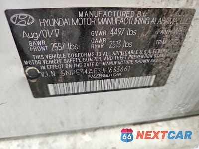 Zdjęcie 12 z 12 samochodu: 2018 HYUNDAI SONATA SEL VIN:5NPE34AF2JH633661 - miniatura