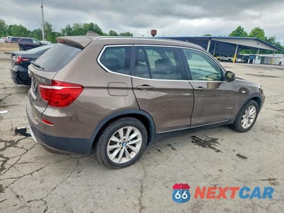 Trzecie zdjęcie samochodu z tyłu: 2013 BMW X3 XDRIVE28I VIN:5UXWX9C55D0A17188 - miniatura