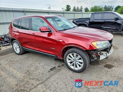 Czwarte zdjęcie samochodu z boku: 2014 BMW X3 XDRIVE28I VIN:5UXWX9C52E0D20558 - miniatura