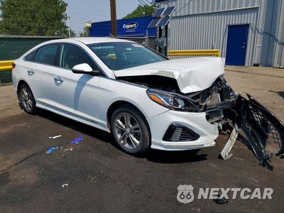 Czwarte zdjęcie samochodu z boku: 2019 HYUNDAI SONATA SEL VIN:5NPE34AF4KH763295 - miniatura