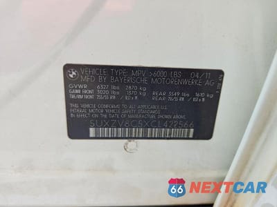 Zdjęcie 13 z 13 samochodu: 2012 BMW X5 XDRIVE50I VIN:5UXZV8C5XCL422566 - miniatura