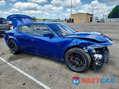 Czwarte zdjęcie samochodu z boku: 2022 DODGE CHARGER SRT HELLCAT VIN:2C3CDXL93NH101979 - miniatura