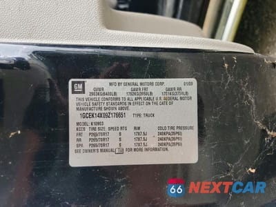 Zdjęcie 12 z 12 samochodu: 2009 CHEVROLET SILVERADO K1500 VIN:1GCEK14X09Z176651 - miniatura