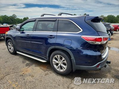 Drugie zdjęcie samochodu z przodu: 2014 TOYOTA HIGHLANDER XLE VIN:5TDJKRFH0ES024965 - miniatura
