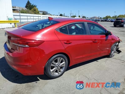 Trzecie zdjęcie samochodu z tyłu: 2018 HYUNDAI ELANTRA VALUE EDITION VIN:KMHD84LF1JU577692 - miniatura