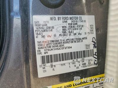 Zdjęcie 13 z 13 samochodu: 2012 FORD EXPEDITION EL XLT VIN:1FMJK1H52CEF27304 - miniatura