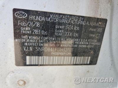 Zdjęcie 12 z 12 samochodu: 2018 HYUNDAI ELANTRA SEL VIN:5NPD84LF1JH327111 - miniatura