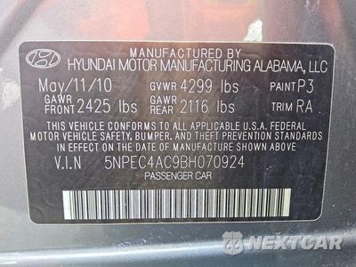 Zdjęcie 12 z 12 samochodu: 2011 HYUNDAI SONATA SE VIN:5NPEC4AC9BH070924 - miniatura