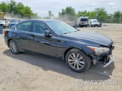 Czwarte zdjęcie samochodu z boku: 2014 INFINITI Q50 BASE VIN:JN1BV7AR1EM708101 - miniatura