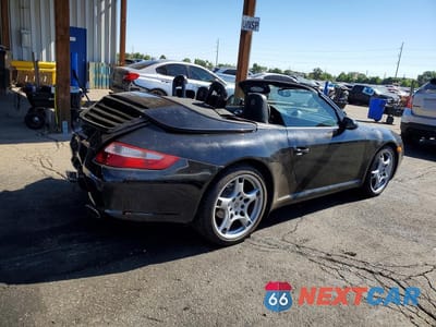 Trzecie zdjęcie samochodu z tyłu: 2007 PORSCHE 911 NEW GENERATION CARRERA CABRIOLET VIN:WP0CA29937S765824 - miniatura