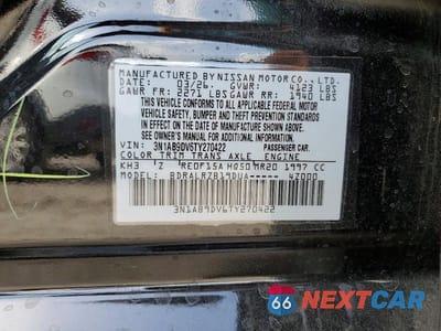 Zdjęcie 12 z 12 samochodu: 2026 NISSAN SENTRA SR VIN:3N1AB9DV6TY270422 - miniatura