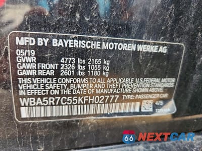 Zdjęcie 12 z 12 samochodu: 2019 BMW 330XI VIN:WBA5R7C55KFH02777 - miniatura