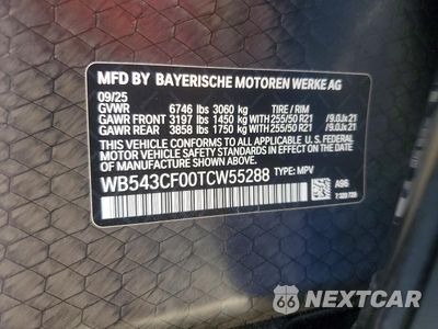 Zdjęcie 13 z 13 samochodu: 2026 BMW IX XDRIVE45 VIN:WB543CF00TCW55288 - miniatura