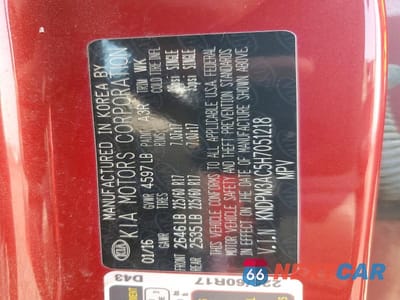 Zdjęcie 14 z 14 samochodu: 2017 KIA SPORTAGE LX VIN:KNDPM3AC5H7051218 - miniatura
