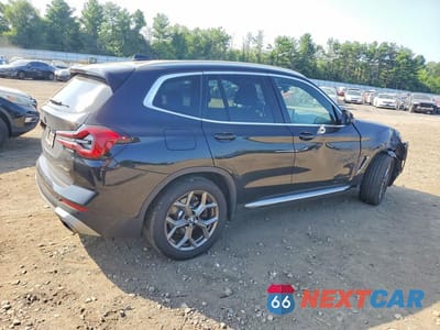 Trzecie zdjęcie samochodu z tyłu: 2022 BMW X3 XDRIVE30I VIN:5UX53DP03N9L40979 - miniatura