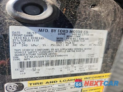 Zdjęcie 13 z 13 samochodu: 2016 FORD EXPEDITION LIMITED VIN:1FMJU2AT5GEF06011 - miniatura