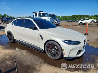 Czwarte zdjęcie samochodu z boku: 2024 BMW M3 COMPETITION VIN:WBS43AY09RFT31066 - miniatura