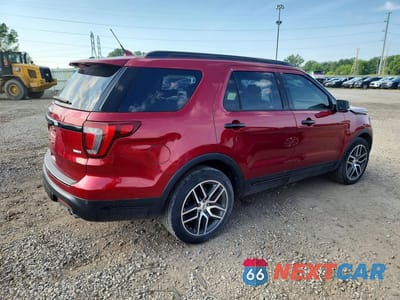 Trzecie zdjęcie samochodu z tyłu: 2018 FORD EXPLORER SPORT VIN:1FM5K8GT6JGC48787 - miniatura