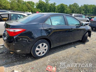 Trzecie zdjęcie samochodu z tyłu: 2014 TOYOTA COROLLA LE VIN:2T1BURHE8EC030586 - miniatura