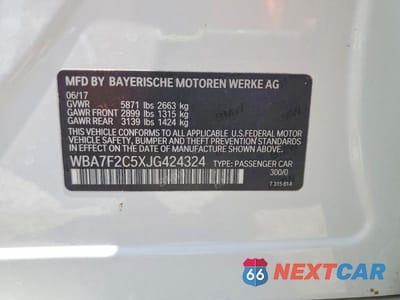 Zdjęcie 13 z 13 samochodu: 2018 BMW 750 XI VIN:WBA7F2C5XJG424324 - miniatura