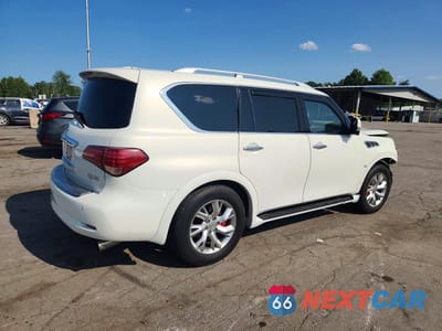 Trzecie zdjęcie samochodu z tyłu: 2014 INFINITI QX80 BASE VIN:JN8AZ2NC9E9352591 - miniatura