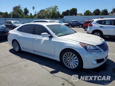 Czwarte zdjęcie samochodu z boku: 2015 HYUNDAI EQUUS SIGNATURE VIN:KMHGH4JH0FU098561 - miniatura