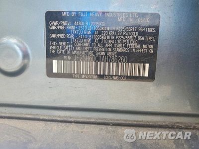 Zdjęcie 13 z 13 samochodu: 2010 SUBARU FORESTER 2.5X LIMITED VIN:JF2SH6DC1AH786260 - miniatura