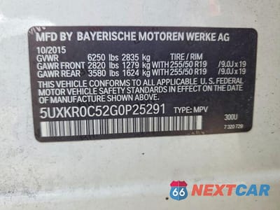 Zdjęcie 12 z 12 samochodu: 2016 BMW X5 XDRIVE35I VIN:5UXKR0C52G0P25291 - miniatura