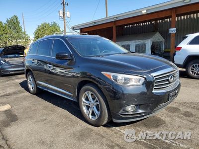 Czwarte zdjęcie samochodu z boku: 2013 INFINITI JX35 BASE VIN:5N1AL0MMXDC303568 - miniatura