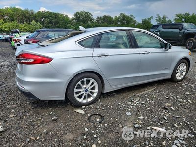 Trzecie zdjęcie samochodu z tyłu: 2019 FORD FUSION SEL VIN:3FA6P0MU0KR163324 - miniatura