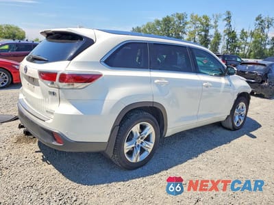 Trzecie zdjęcie samochodu z tyłu: 2015 TOYOTA HIGHLANDER HYBRID LIMITED VIN:5TDDCRFH3FS011901 - miniatura