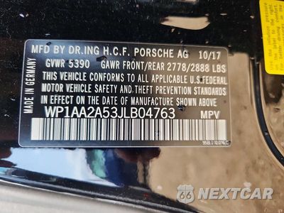 Zdjęcie 13 z 13 samochodu: 2018 PORSCHE MACAN VIN:WP1AA2A53JLB04763 - miniatura