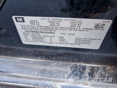 Zdjęcie 12 z 12 samochodu: 2016 CHEVROLET SILVERADO K1500 LT VIN:1GCVKREC7GZ260327 - miniatura