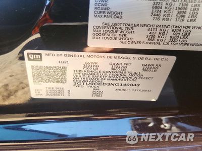Zdjęcie 12 z 12 samochodu: 2022 GMC SIERRA VIN:3GTU9CED3NG140843 - miniatura