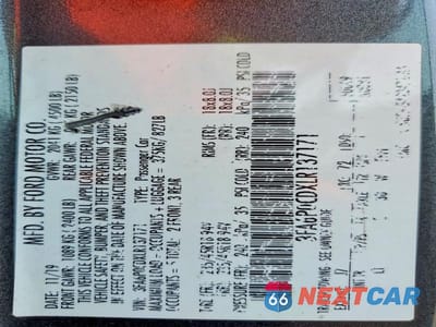Zdjęcie 12 z 12 samochodu: 2020 FORD FUSION SEL VIN:3FA6P0CDXLR137171 - miniatura