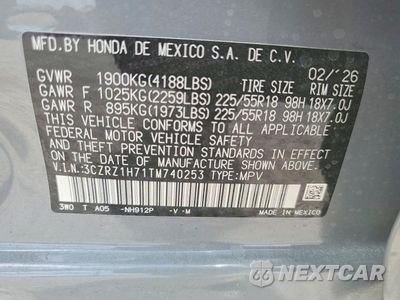 Zdjęcie 13 z 13 samochodu: 2026 HONDA HR-V EXL VIN:3CZRZ1H71TM740253 - miniatura
