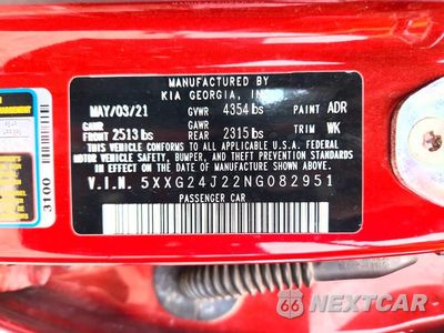 Zdjęcie 13 z 13 samochodu: 2022 KIA K5 LX VIN:5XXG24J22NG082951 - miniatura