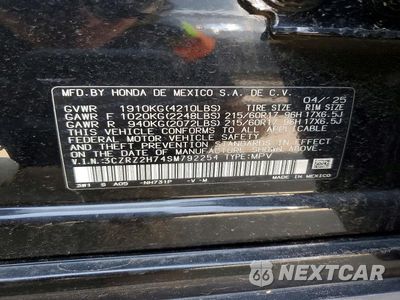 Zdjęcie 13 z 13 samochodu: 2025 HONDA HR-V EXL VIN:3CZRZ2H74SM792254 - miniatura