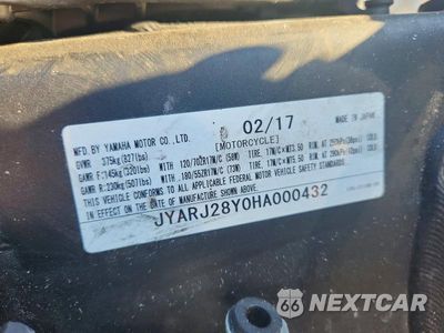 Zdjęcie 9 z 9 samochodu: 2017 YAMAHA YZFR6 C VIN:JYARJ28Y0HA000432 - miniatura