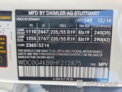 Zdjęcie 13 z 13 samochodu: 2017 MERCEDES-BENZ GLC 300 4MATIC VIN:WDC0G4KB8HF212875 - miniatura